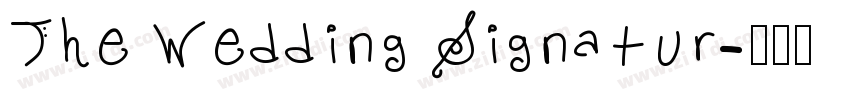 The Wedding Signatur字体转换
